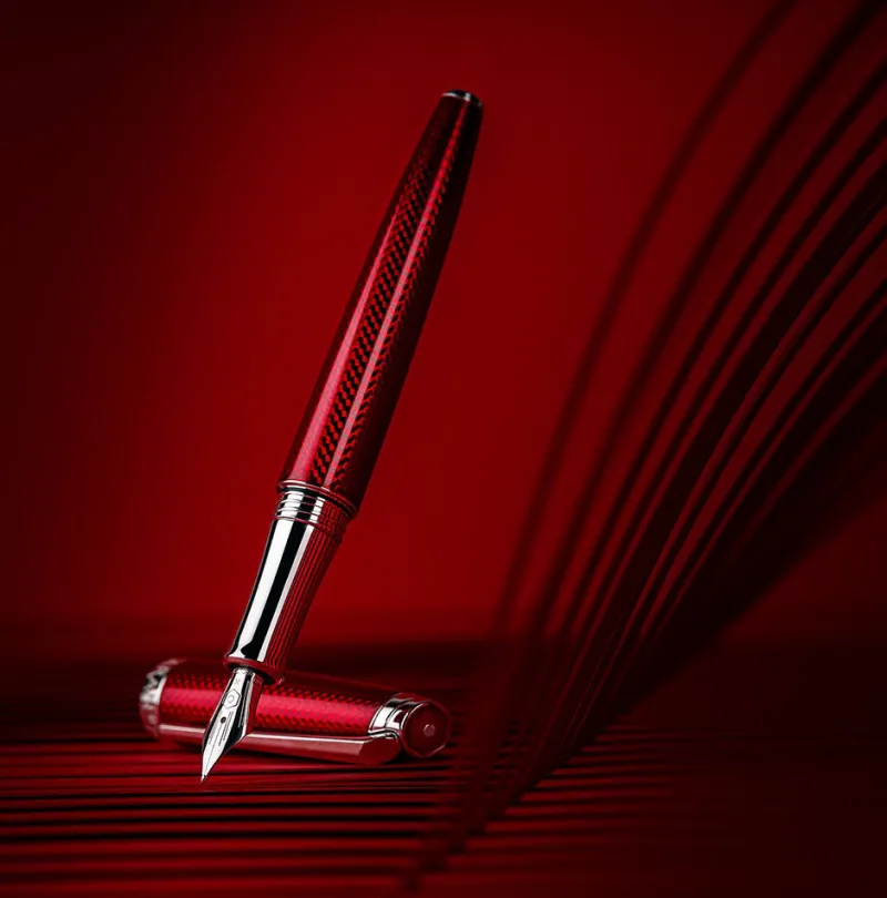 Caran D'Ache Fountain<Caran D Ache Leman Carmine Red Fountain Pen | Altman Luggage Sale