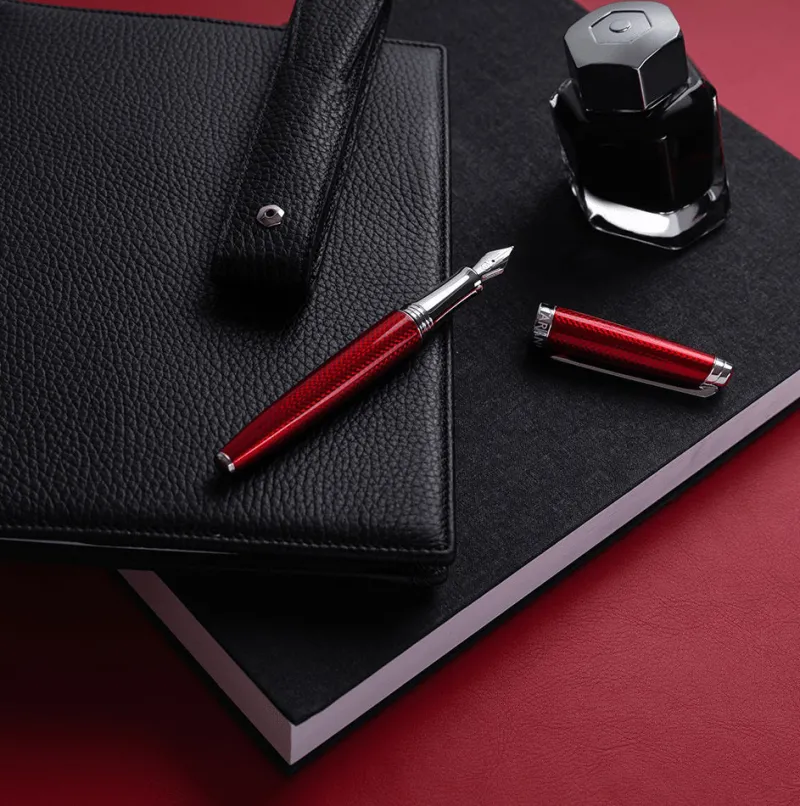 Caran D'Ache Fountain<Caran D Ache Leman Carmine Red Fountain Pen | Altman Luggage Sale