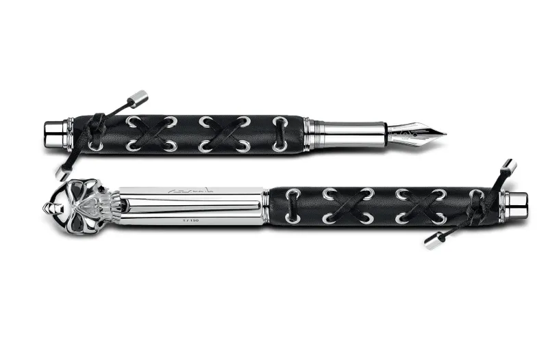 Caran D'Ache Limited Edition|Fountain<Caran d Ache Varius Ebony Silver Plated Rhodium Coated Fountain Pen