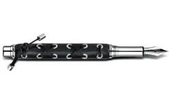Caran D'Ache Limited Edition|Fountain<Caran d Ache Varius Ebony Silver Plated Rhodium Coated Fountain Pen