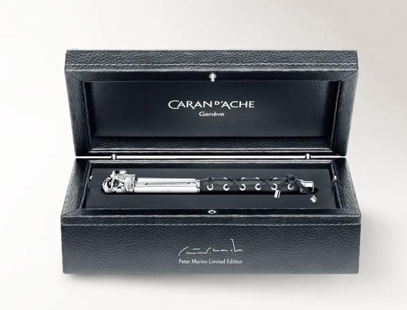Caran D'Ache Limited Edition|Fountain<Caran d Ache Varius Ebony Silver Plated Rhodium Coated Fountain Pen