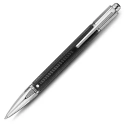 Caran D'Ache Ballpoint<Caran d Ache Varius Runracer Silver Rhodium Coated Ballpoint Pen RUBRACER