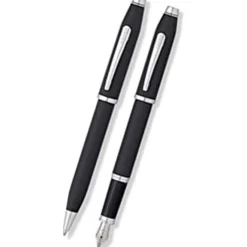 Cross Pen Closeouts<Century II Fountain Pen & Ballpoint Set Black Smooth Touch