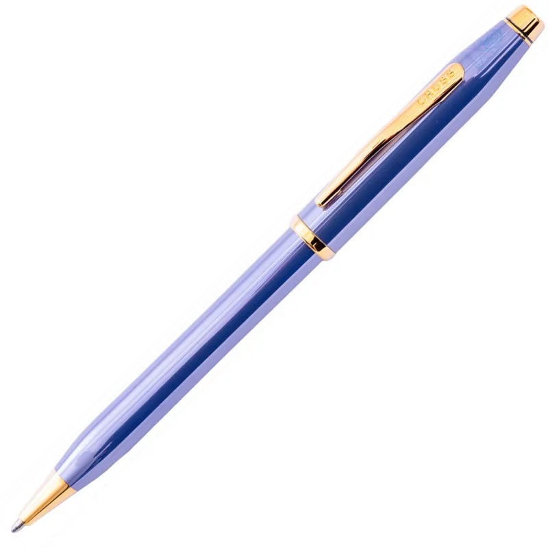 Cross Pen Closeouts|Ballpoint<Century II Lavender Blue Gold Plated Appointments Ballpoint Pen