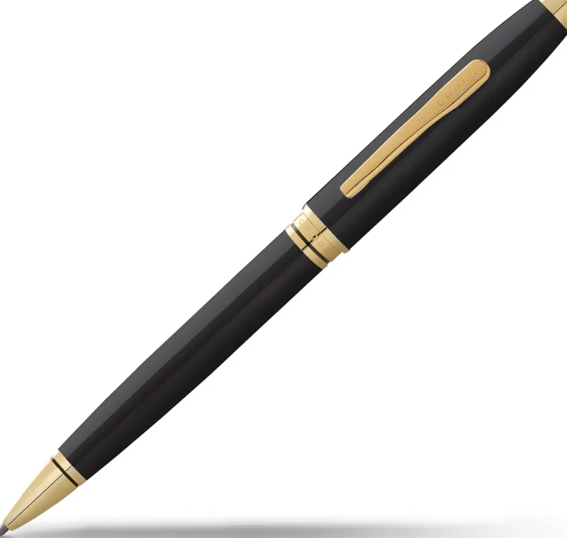Cross Pen Closeouts|Ballpoint<Coventry Black with Gold Trim Ballpoint Pen | Altman Luggage