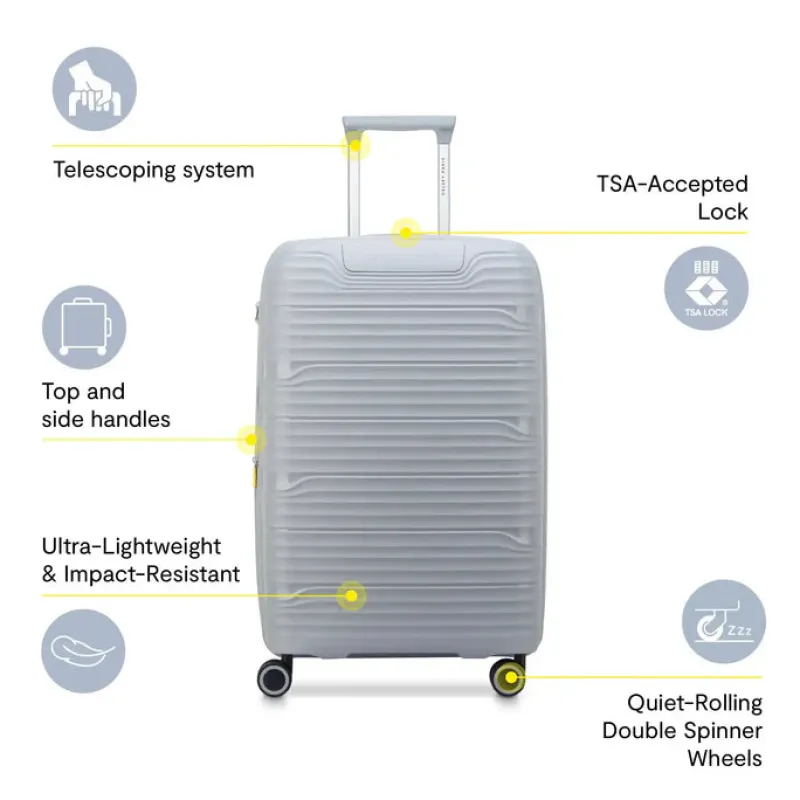 Delsey Checked<Dune Medium Expandable Spinner