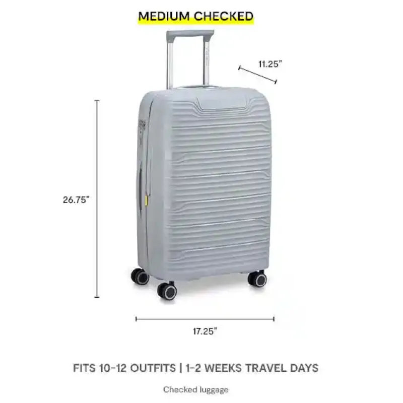 Delsey Checked<Dune Medium Expandable Spinner