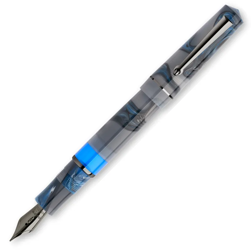 Delta Fountain<Duna Grey Rutenio Fountain Pen 14k Nib | Altman Luggage