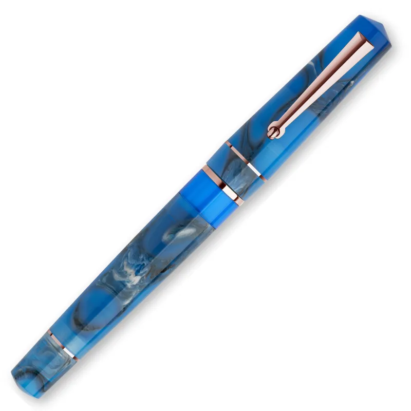 Delta Fountain<Duna Oasis Blue Fountain Pen 14k Nib | Altman Luggage