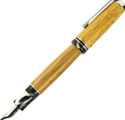 Delta Fountain<Light Sea Wood Wooden Collection Fountain Pen 18k Fine Nib
