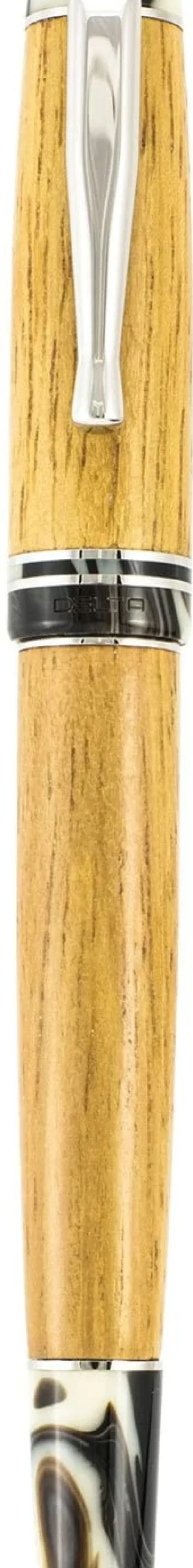 Delta Fountain<Light Sea Wood Wooden Collection Fountain Pen 18k Fine Nib