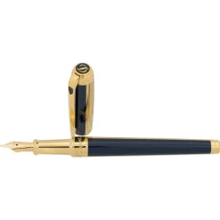 S.T. Dupont Fountain<Dupont Line D Windsor Medium Fountain Pen Sale | Altman Luggage Blue