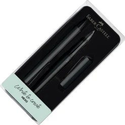 Faber-Castell Rollerball<Faber Castell Hexo Rollerball and Ballpoint Pen Set | Pen Sale Black