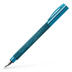 Faber-Castell Limited Edition|Fountain<Faber Castell Limited Edition Blue Wood Fountain Pen | Pen Sale