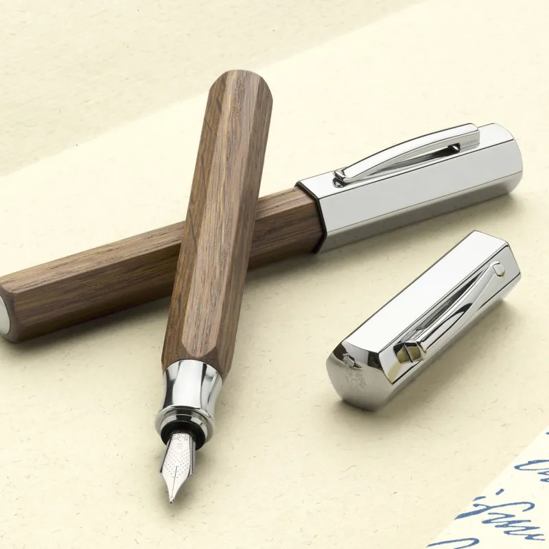 Faber-Castell Fountain<Faber Castell Ondoro Fountain Pen, Pen Sale Smoked Oak