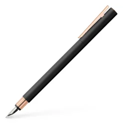 Faber-Castell Fountain<NEO Slim Fountain Pen Black Matte & Rose Gold