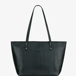 GiGi New York Business Cases|Carry-on Luggage<ZIP TAYLOR TOTE Embossed Python Leather