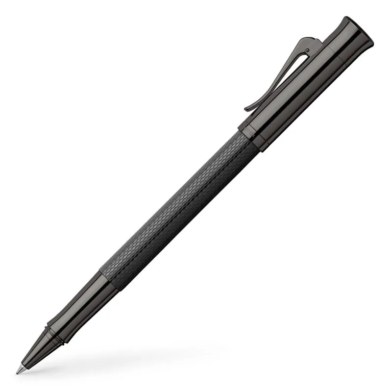 Graf Von Faber-Castell Rollerball|Felt Tip<Graf Von Faber Castell Guilloche Rollerball Pen Black Edition