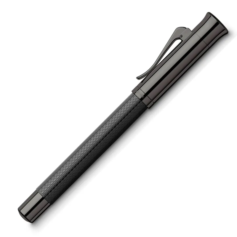 Graf Von Faber-Castell Rollerball|Felt Tip<Graf Von Faber Castell Guilloche Rollerball Pen Black Edition