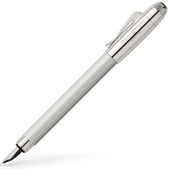 Graf Von Faber-Castell Fountain<for Bentley Fountain Pen White Satin