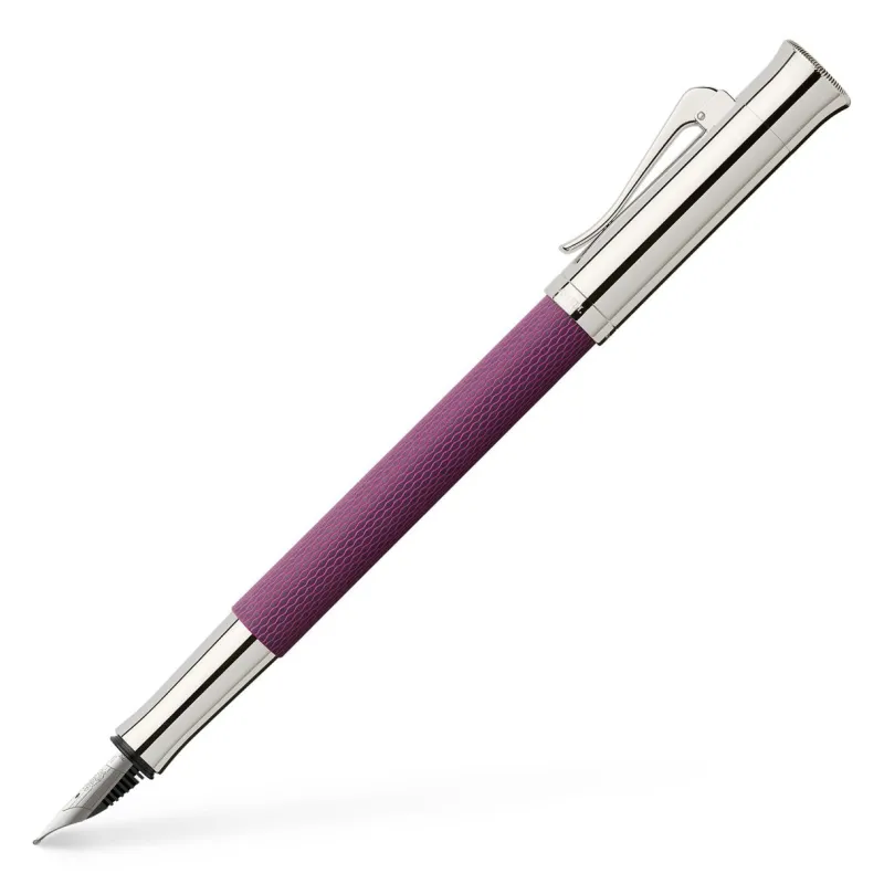 Graf Von Faber-Castell Fountain<Guilloche Fountain Pen Violet Blue