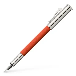 Graf Von Faber-Castell Fountain<Guilloche Fountain Pen Burned Orange