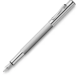 Graf Von Faber-Castell Fountain<Guilloche Fountain Pen Rhodium