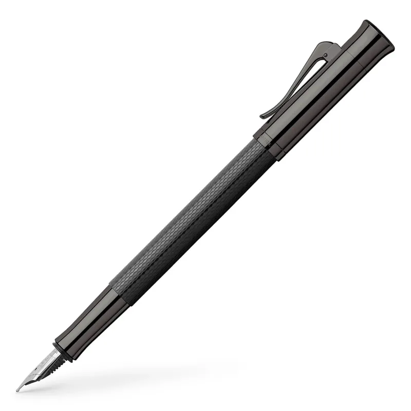 Graf Von Faber-Castell Fountain<Guilloche Fountain Pen Black Edition