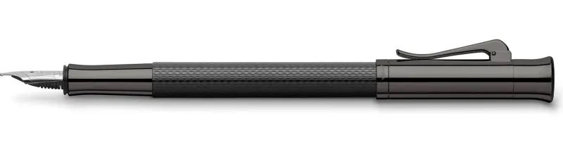 Graf Von Faber-Castell Fountain<Guilloche Fountain Pen Black Edition