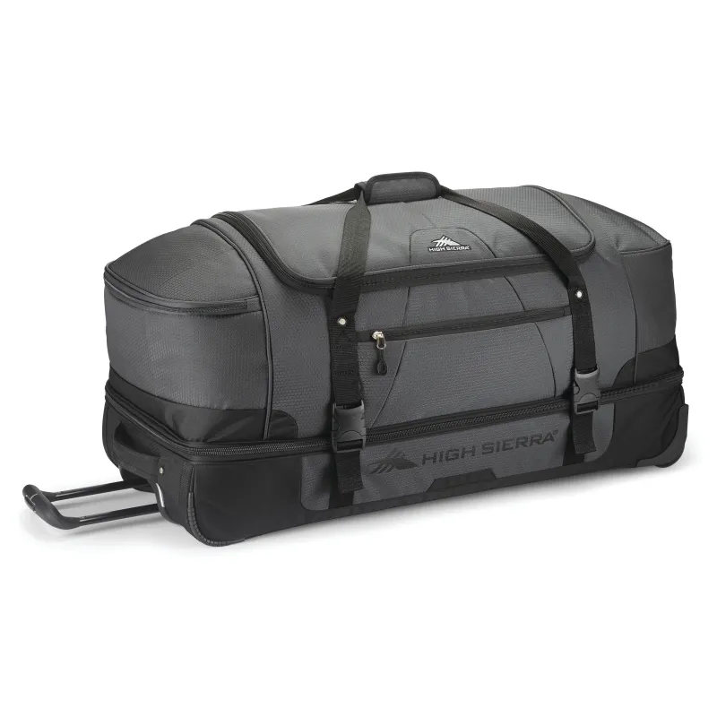 High Sierra Lead|Wheeled Duffels<Fairlead 34" Drop Bottom Duffel Black