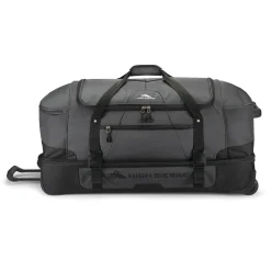 High Sierra Lead|Wheeled Duffels<Fairlead 34" Drop Bottom Duffel Black