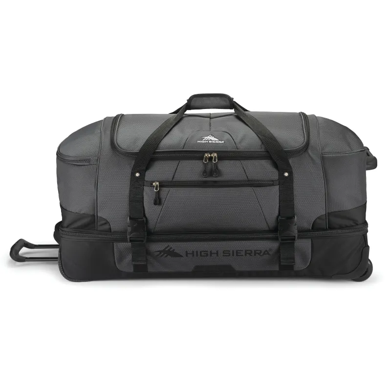 High Sierra Lead|Wheeled Duffels<Fairlead 34" Drop Bottom Duffel Black