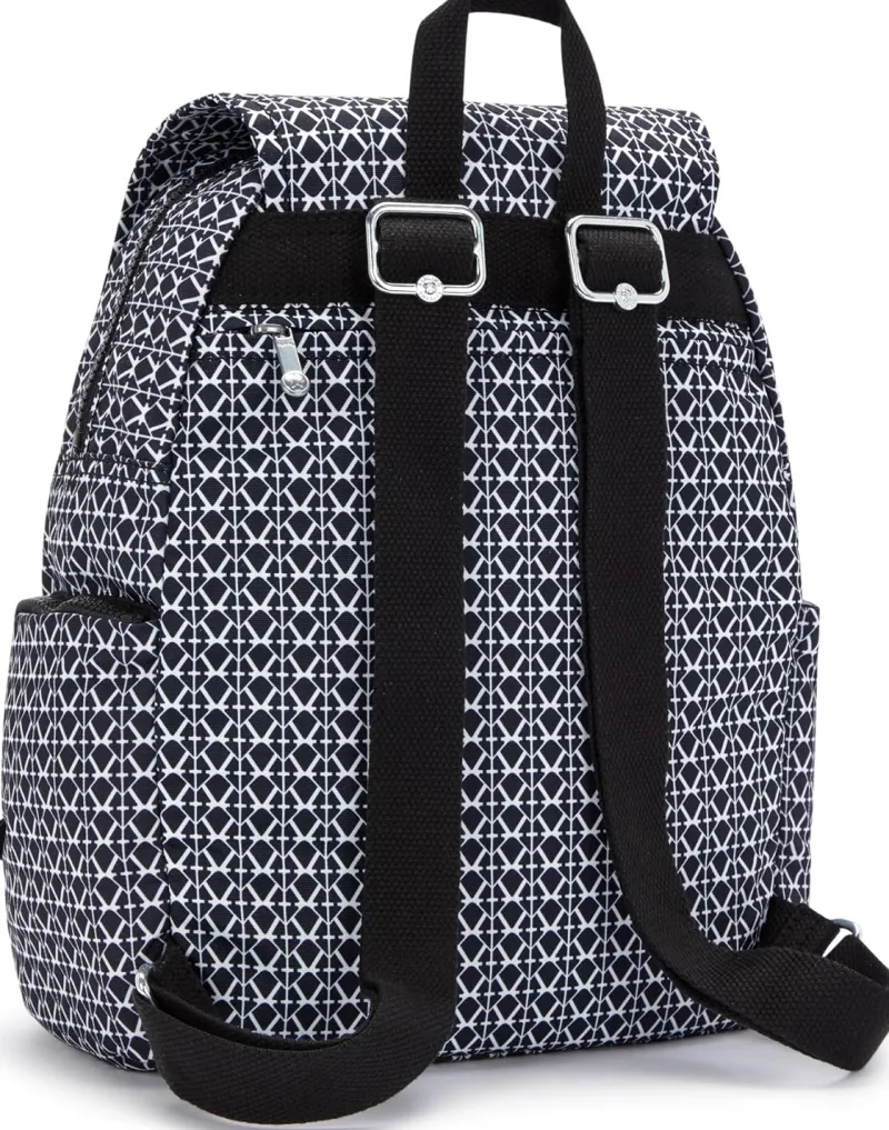 Kipling Backpacks<City City Zip Small Backpack Signature Print | Altman Luggage