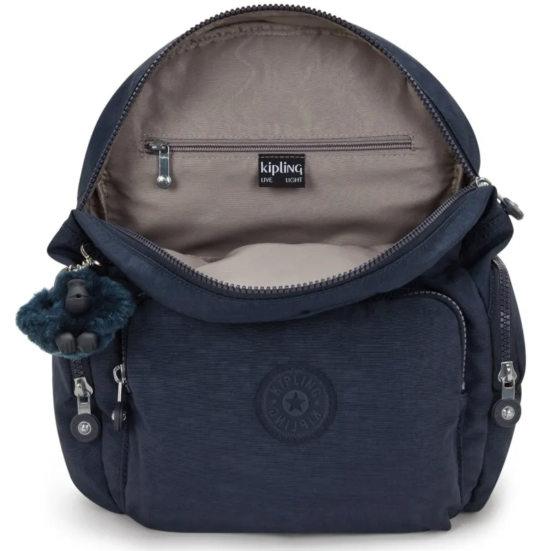 Kipling Backpacks<City City Zip Small Backpack Blue Bleu | Altman Luggage