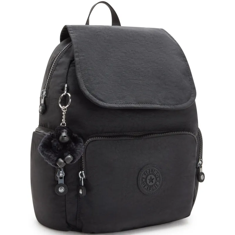 Kipling Backpacks<City City Zip Small Backpack Black Noir | Altman Luggage