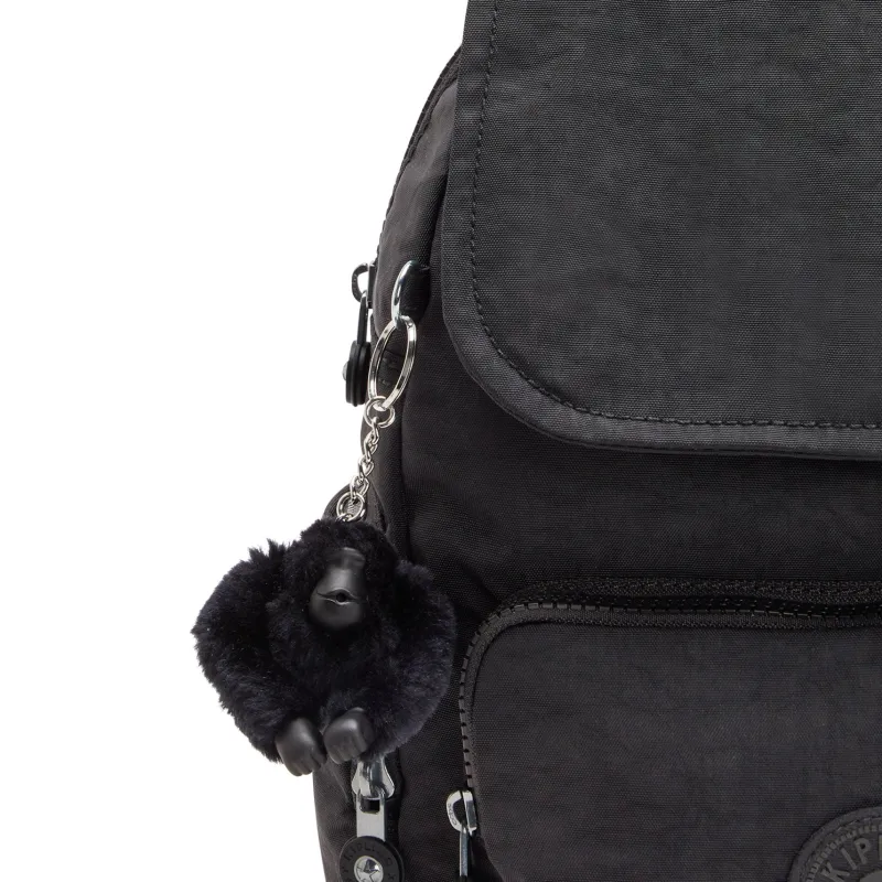 Kipling Backpacks<City City Zip Small Backpack Black Noir | Altman Luggage