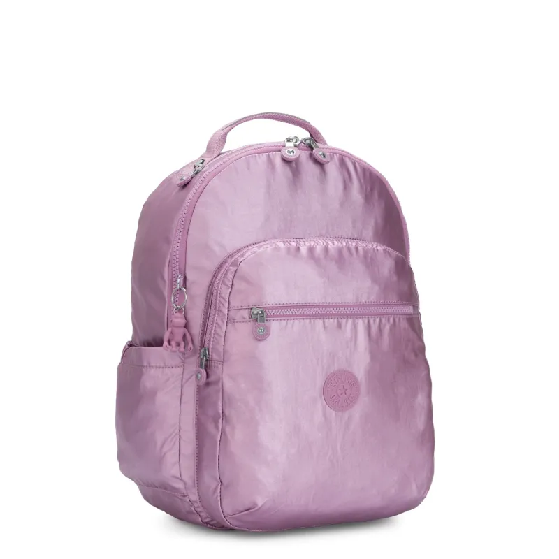 Kipling Backpacks<Seoul Large Metallic Berry 15 Laptop Backpack | Altman Luggage
