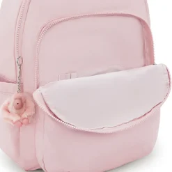 Kipling Backpacks<Seoul Large Metallic Pink Shine Laptop Backpack | Altman Luggage