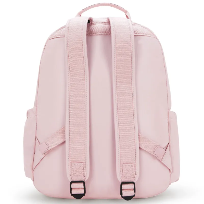 Kipling Backpacks<Seoul Large Metallic Pink Shine Laptop Backpack | Altman Luggage