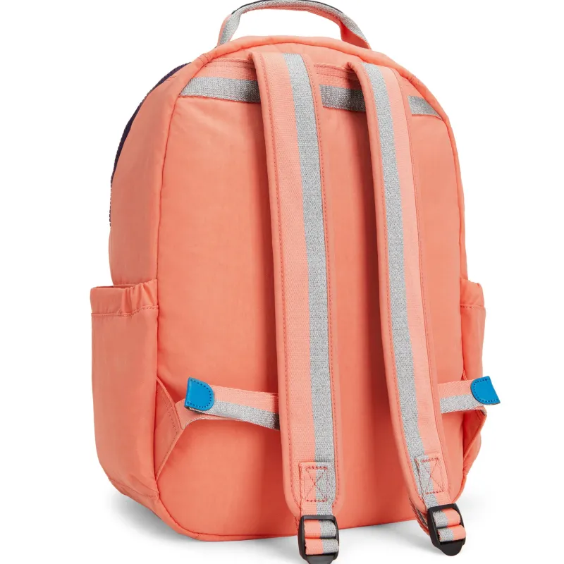 Kipling Backpacks<Seoul Large Nylon 15 Laptop Backpack Cool Coral Shade