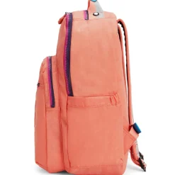Kipling Backpacks<Seoul Large Nylon 15 Laptop Backpack Cool Coral Shade