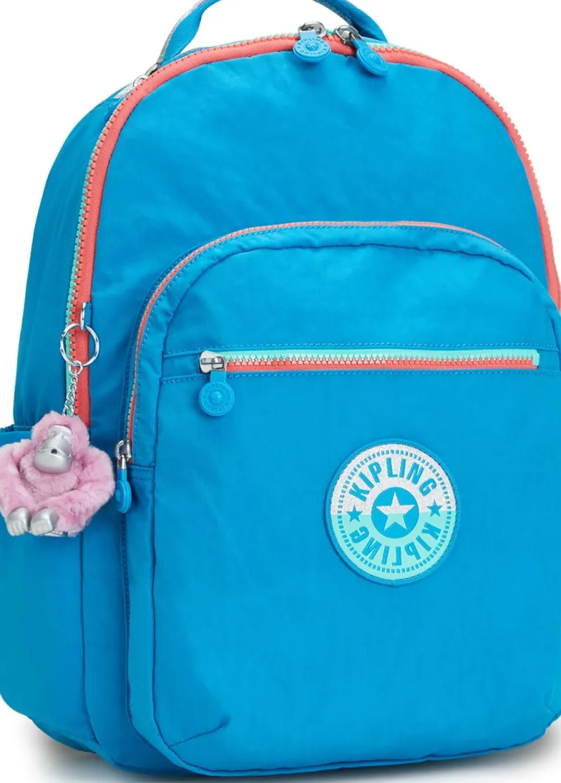 Kipling Backpacks<Seoul Large Nylon 15 Laptop Backpack Azure Sky Blue