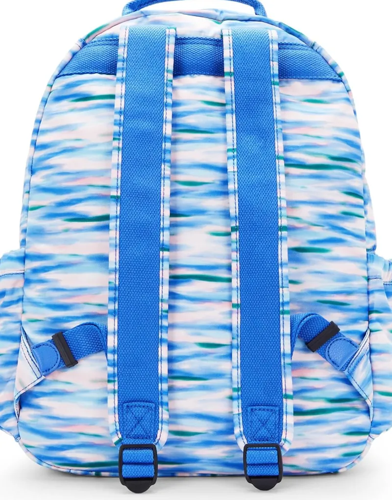 Kipling Business Cases|Backpacks<Seoul Large Printed 15 Laptop Backpack Diluted Blue