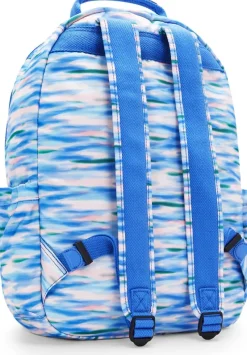 Kipling Business Cases|Backpacks<Seoul Large Printed 15 Laptop Backpack Diluted Blue