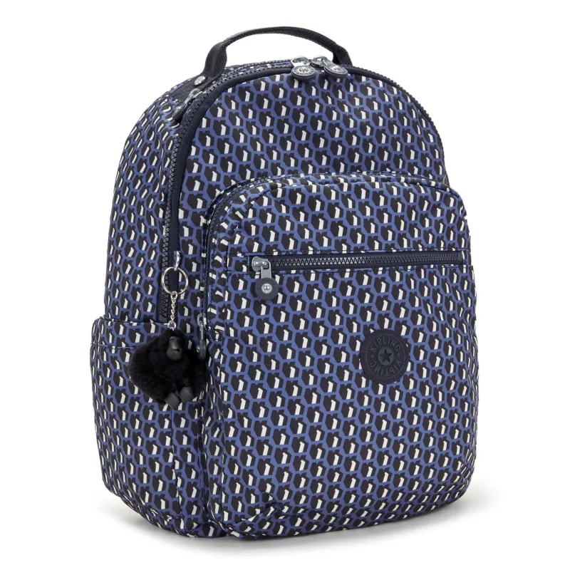 Kipling Business Cases|Backpacks<Seoul Large Printed 15 Laptop Backpack 3D K Blue | Altman Luggage