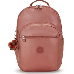 Kipling Backpacks<Seoul Small Copper Metallic Tablet Backpack | Altman Luggage