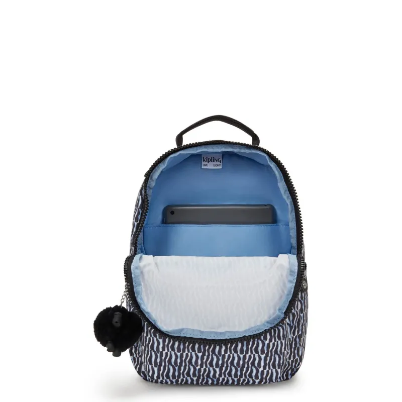 Kipling Backpacks<Seoul Small Tablet Backpack Holiday Waves | Altman Luggage