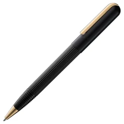Lamy Rollerball|Felt Tip<imporium Rollerball Pen Black with Gold Trim | Altman Luggage Black GT