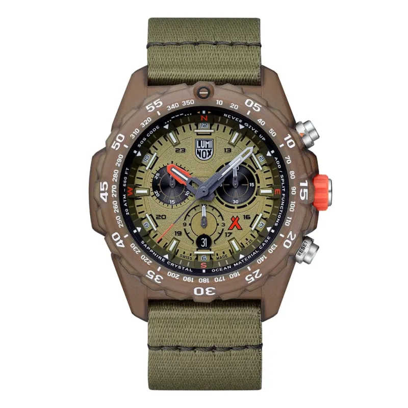 Luminox Men's Watches<Bear Grylls Survival ECO Master 45 mm, Sustainable outdoor wat