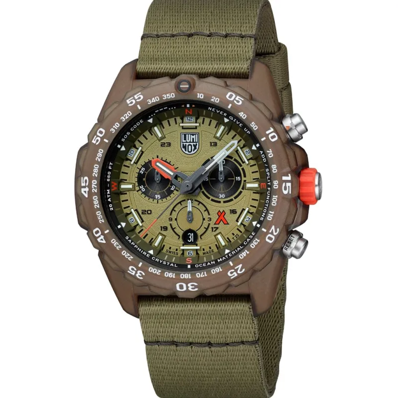 Luminox Men's Watches<Bear Grylls Survival ECO Master 45 mm, Sustainable outdoor wat